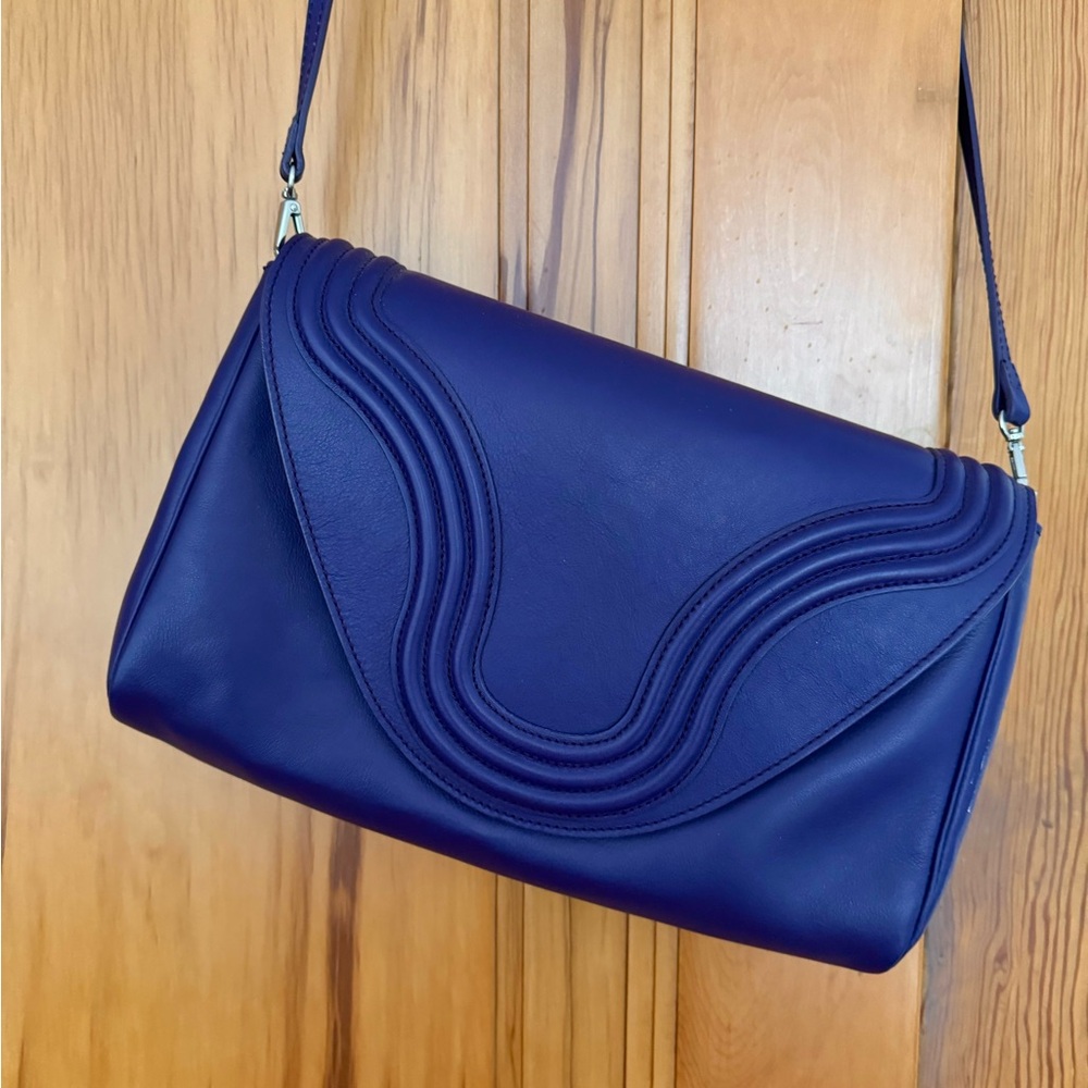 Purple Borgenni Leather Purse. NWOT